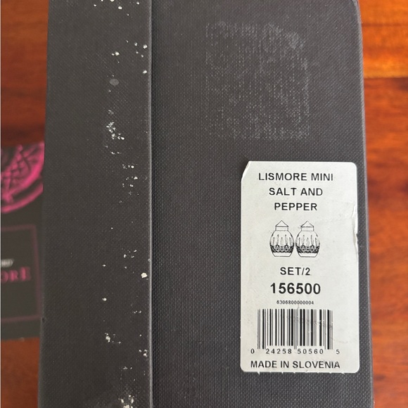 Waterford Lismore Salt and Pepper Set NEW - Picture 3 of 7